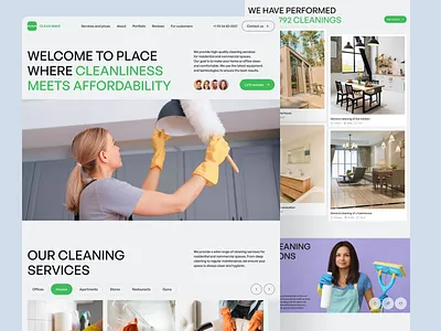 Cleaning company website demo
